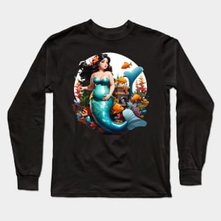 Expecting Mother Mermaid Long Sleeve T-Shirt